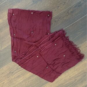 Target Maroon Scull Scarf